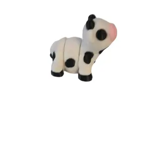 3D Printed Cow - Black and White colors,  Ideal for Collectibles and Gifts