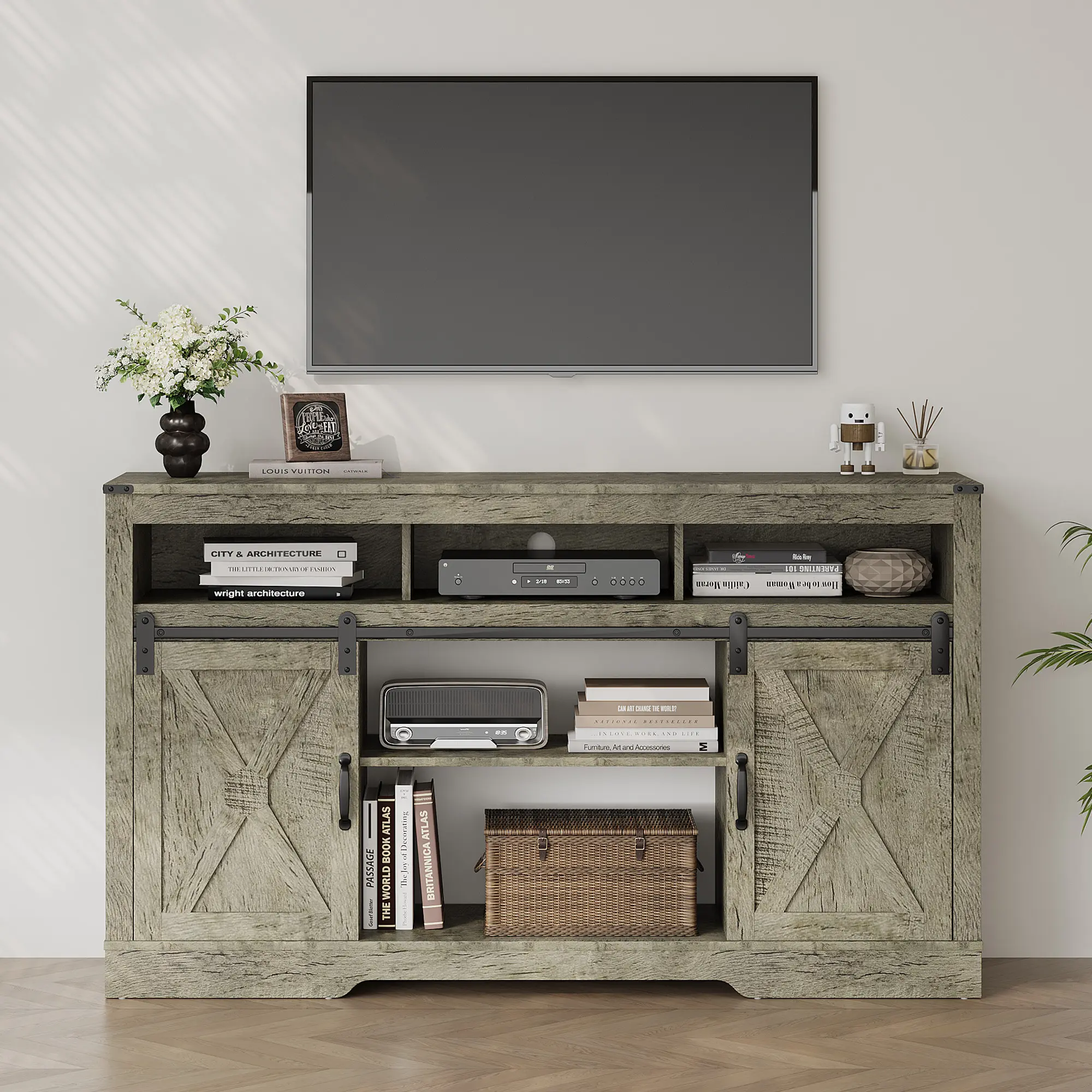 light grey-no fireplace