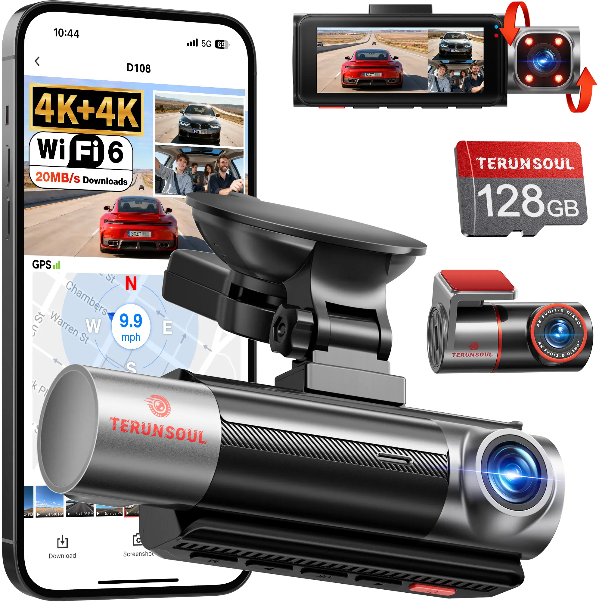 D018 4K Triple Camera Pro