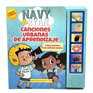 Spanish Hip Hop Nursery Rhymes Sound Book for Toddlers & Kids by Navy & Ryan | Spanish Learning | Teaches first words, rhythm, and early language development (Ages 1-6)