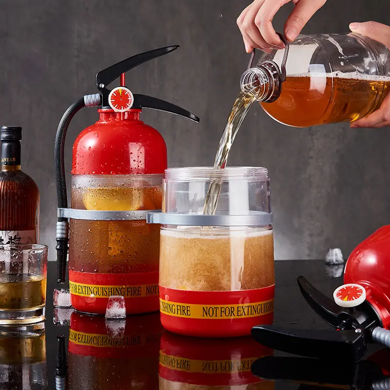 Hand Press Fire Extinguisher Beer Dispenser, Large Capacity Drink Server, Party & Bar Beverage Tool, Home Bar Tools, Bar Tools, Bar Utensils