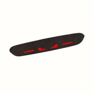 High Mount Car Brake Light Sticker, Carbon Fiber Texture PET Decal, Front Paste Customizable Logo Car Sticker, Waterproof Durable Automotive Exterior Trim, Practical Decor Accessory for Vehicle Safety & Stylish Modification