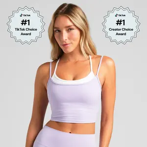 Comfrt | ComfrtCore Double Layer Crop Tank | Double Layered Cropped Tank Top
