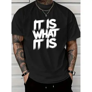 Men'S Red Pattern T-Shirt | Casual Short Sleeve Round Neck, Eye-catching Print, All-season Comfort, Machine Washable, Easy Fit Top