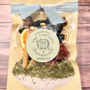 Summer Berry Simmer Pot Blend, Natural Home Fragrance, Apothecary