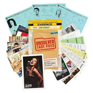 Luna Knight Detective Game Mystery Archive, Cold Case Murder Suspense Game, Suitable for Ages 14+, Perfect for Friend Gatherings