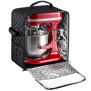 Kitchenaid Stand Mixer Quilted Dust Cover with Pockets Compatible with KitchenAid 6/7/8 Quart Bowl Lift