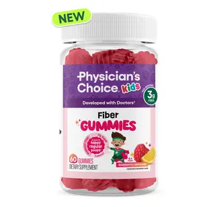 Physician's Choice Kids Fiber Gummies - 3g Prebiotic Fiber for Digestive Health & Regularity - Sugar Free, Vegan - Raspberry Lemonade Physician's Choice Kids Fiber Gummies - 3g Prebiotic Fiber for Digestive Health & Regularity - Sugar Free, Vegan - Raspberry Lemonade
