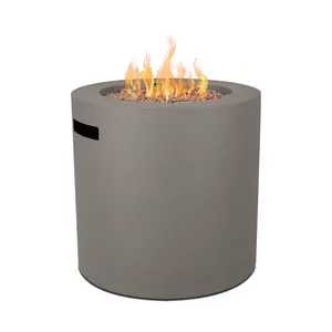 Aegean 24" Round Steel Propane Fire Pit Table by Real Flame