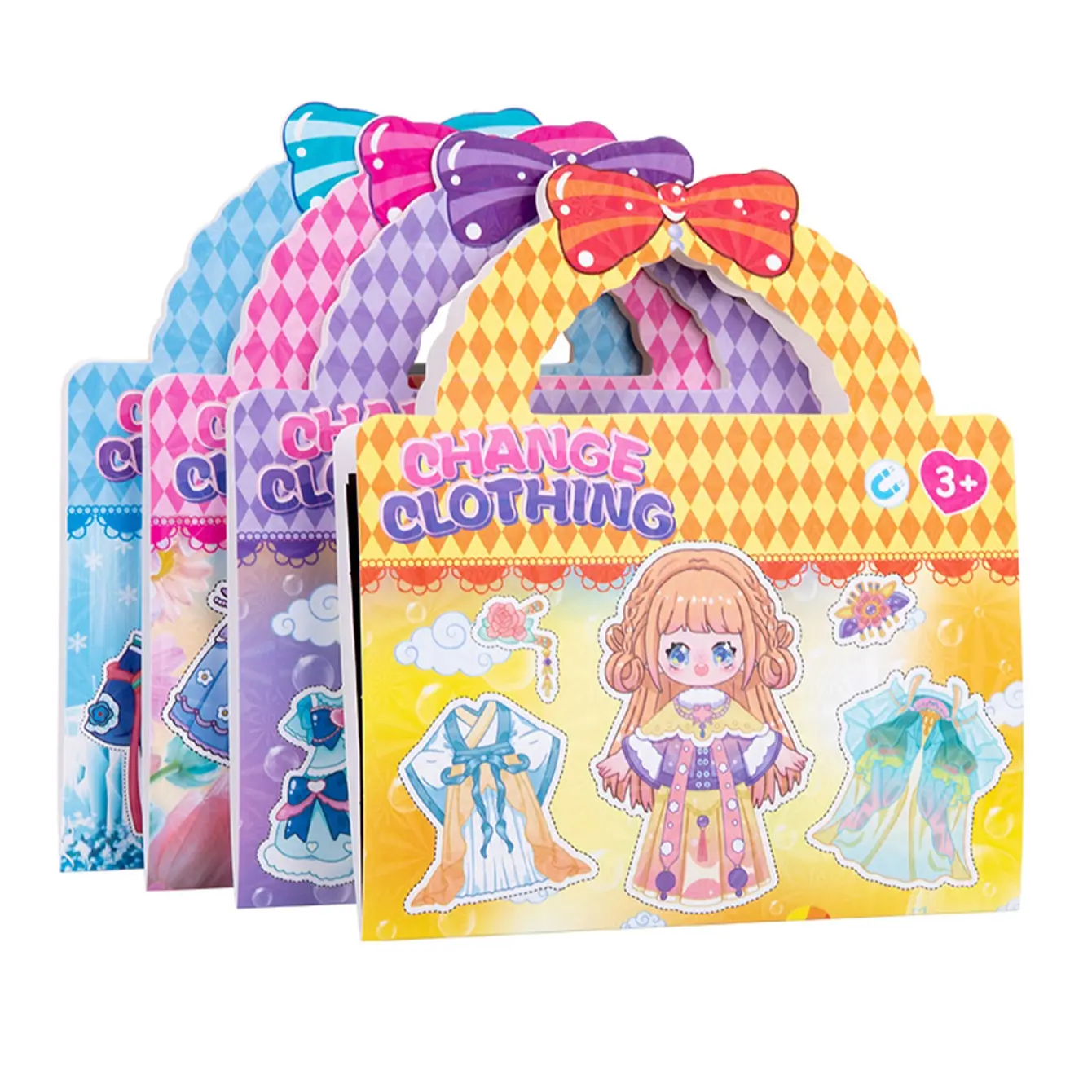 Magnetic Princess Dress-Up Decorative Stickers Set, Cartoon Character Refrigerator Magnets for Girls & Kids, Fun Role-Playing Toy Gift, Decoration Sticker, Decorative Decal