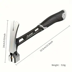 1pc Claw Hammer, Professional Woodworking Joinery Home Carpentry Hand Hammer, Integrated Seismic Handle, Nail Hammer, Non-Slip Multifunctional Handle Hammer