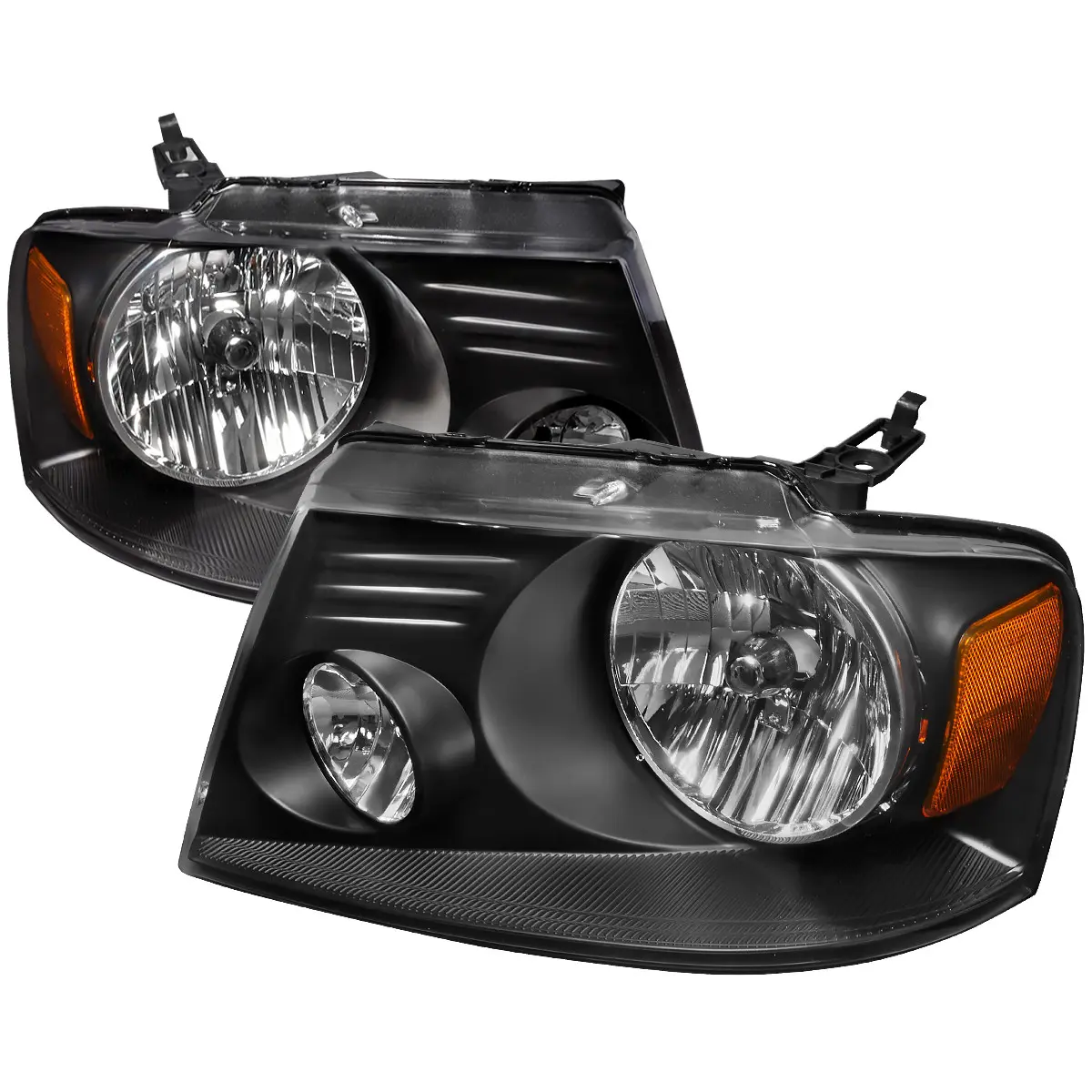 2004-2008 Ford F-150/ 2006-2008 Lincoln Mark LT Factory Style Headlights (Matte Black Housing/Clear Lens) 2004-2008 Ford F-150/ 2006-2008 Lincoln Mark LT Factory Style Headlights (Matte Black Housing/Clear Lens)