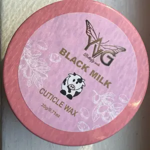 YVG Butterfly Cuticle Wax 20g/0.71oz for Polishing and Hydrating Skin - Black Milk Formula
