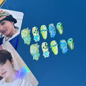 RosePop | NCT-Inspired Press-On Nails (Premium Almond)