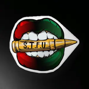 STFU Afrocentric Logo Shaped Velvety Soft Pillow