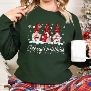 Gnome Family Christmas Shirts, Merry Christmas Gnome Shirt, Santa Gnome Xmas Sweater, Holiday Season Gift, Holiday Gnome Sweater
