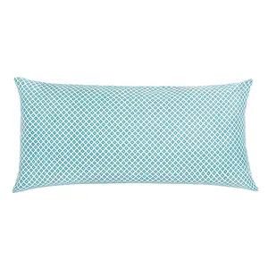 Turquoise Diamonds Throw Pillow