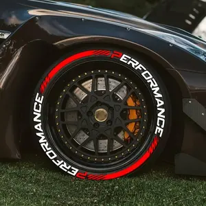 Car Tire Letter Sticker, Car Tire Decal, PVC Waterproof 3D Thickened Tire Decoration Accessories, Car Exterior Accessories for Car Decoration