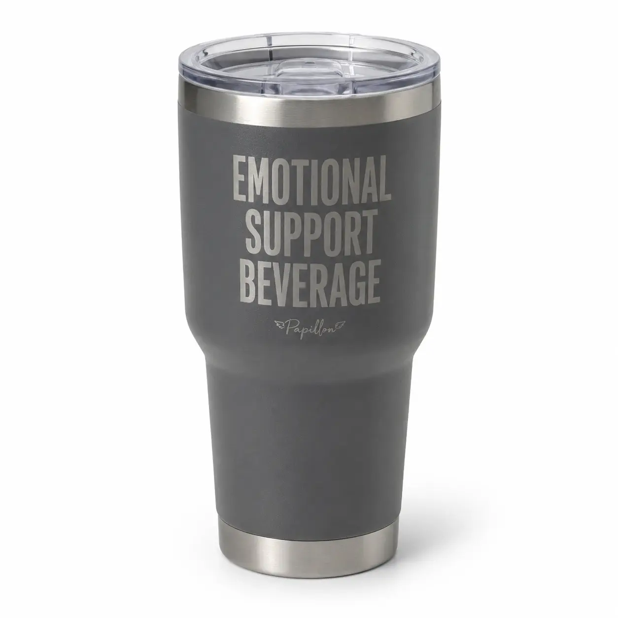Printed Stainless Steel Insulated Emotional Support Water Bottle - Portable Kitchenware Drinkware with Secure Lid