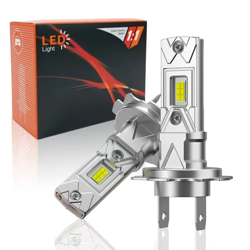 OKCKMK anti-glare H7 LED headlight kit, CANBUS, 30,000 lumens, 600% brightness increase, 6000K cool white light, plug-and-play.
