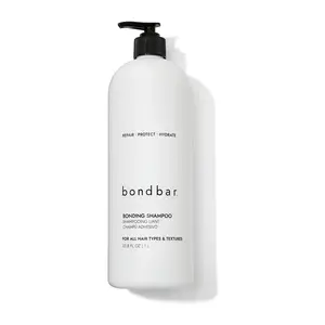 Bondbar Repairing Shampoo, Protects, Strengthens & Hydrates All Hair Types & Textures, Prevents Flyaways & Frizz, Adds Moisture & Shine, Vegan, CrueltyFree, 33.8 Fl Oz