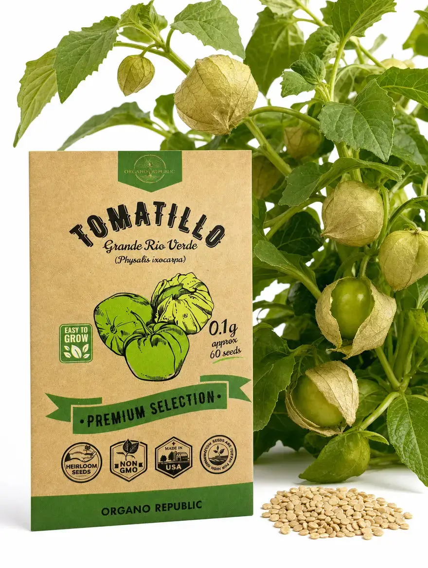 Grande Rio Verde Tomatillo Seeds – Non-GMO Heirloom
