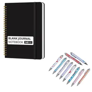 Nurse Theme Cartoon Retractable Ballpoint Pens Set, 140-Page Grid Spiral Notebook, A5 Size, Ideal for Healthcare, Office, Study, Gift