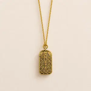 Tiny Tarot Deck Necklace, 22 Mini Tarot Cards Pendant, Tarot Jewelry for Women and Men tiktokshopspringglowup