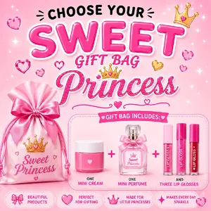 Sweet Princess Themed Crossbody Bag for Girls, Stylish Mini Shoulder Bag with Cute Embellishments