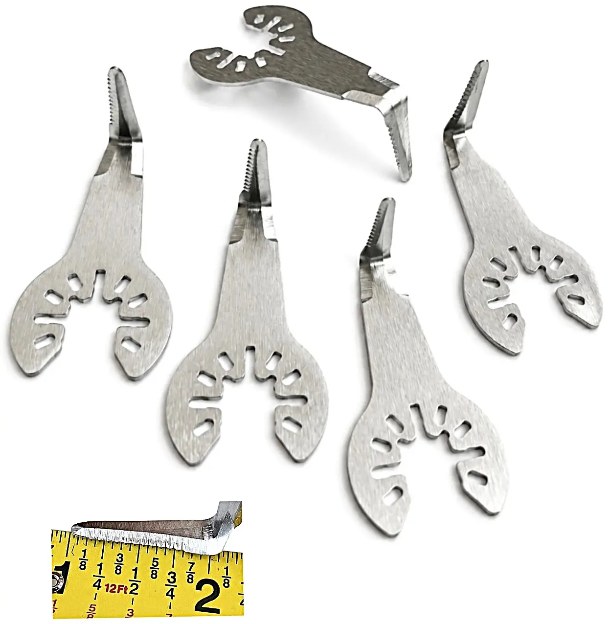 5pk Caulk Removing Tool 1" Serrated for Oscillating Multitool | Caulk Removal, Serrated Blade, Multitool Accessory