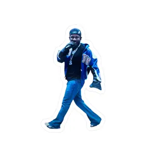 Kendrick Decal Sticker, Hip-Hop Inspired Kiss-Cut Sticker, Laptop Sticker