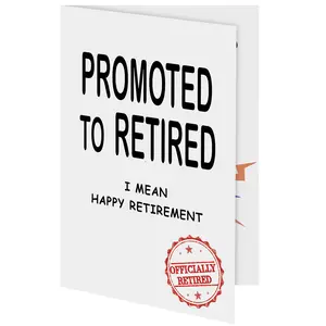 Funny Retirement Card for Woman Man, Musical & Shaking Telephone Retired Cards Farewell Leaving Card Humorous Greeting Cards with Envelope Happy Retirement Cards Gifts for Coworker Colleague Friend