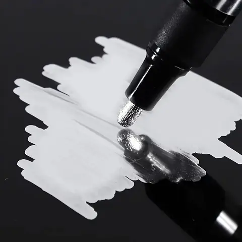 Reflective Metallic Marker Pen, Special Pen, High-Gloss Finish, Ideal for Professional Applications, Durable & Stylish Design, Perfect for Marking, Paint Pen