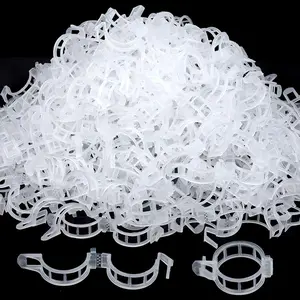 300 pcs plastic garden plant support clips tomato ties trellis for cucumber flower squash vine 1 inner diameter