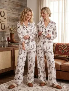 Western Pajama Set, Cowgirl Bachelorette Party Women’s PJs