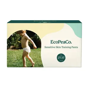 EcoPeaCo Bamboo Training Pants for Sensitive Skin - 2T-3T - 72ct
