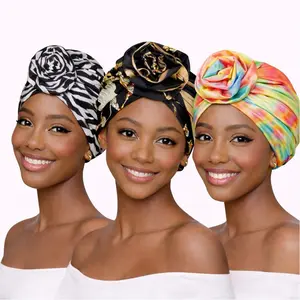 Pre-Tied Top Knot Turban Ultra Stretchy Headwrap