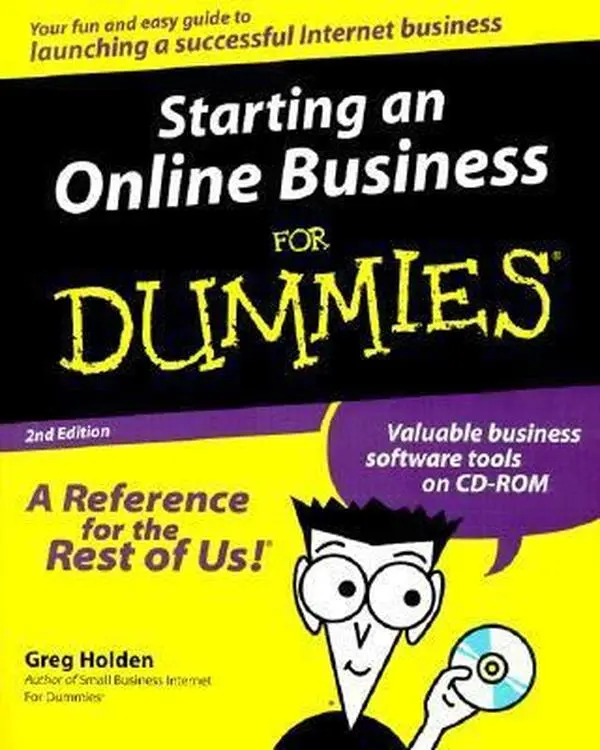 Used Paperback Book - Starting an Online Business For Dummies by Greg Holden, English, with Startup Tutorials, Marketing, Website & Advertising Guidance