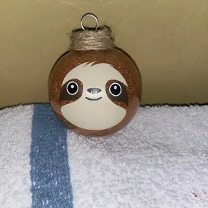 Cute Sloth Face Ornament