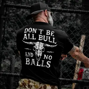 Men’s Blue Collar Humor Graphic T-Shirt, Sweatshirt, Hoodie – Western Bull Skull Workwear Tee