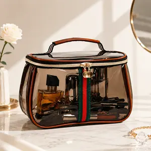 New Must-Have Large-Capacity Transparent Cosmetic Bag — Waterproof & Clear Toiletry Pouch, Skincare & Makeup Organizer, Portable Handheld Travel Wash Bag,summervibes