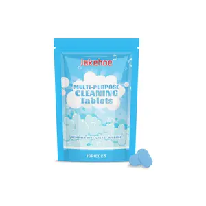 Jakehoe Multi-Purpose Cleaning Sheets - Baking Soda Powder Concentrated Non-Chlorine Deodorizing All-Purpose Cleaners with Container and Spray, for Water Stains, Wall Oil Stains, Powder All-Purpose Cleaners
