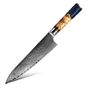 YAMATO™ Chef Knife 8" - Damascus Steel Knife - Handmade Exquisite Kitchen Knife - Personalized Knive
