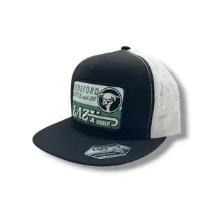 Lazy J Hat - Black/White Shafter