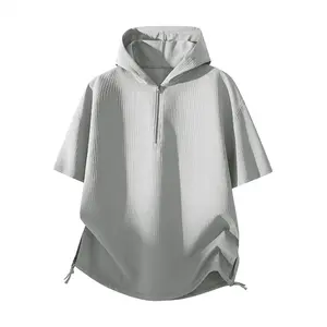 2026 Trendy Brand Knit Short-Sleeve T-Shirt — Spring/Summer New Loose Fit Quick-Dry Mesh T-Shirt, Unisex Ice Silk Tee, Model KQ81019