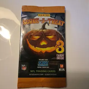 Panini Score-A-Treat Halloween Swim Card Pack - 3 Cards with NFL Team Divisions NFC & AFC - Official 2024 Score Trading Cards for Collectors