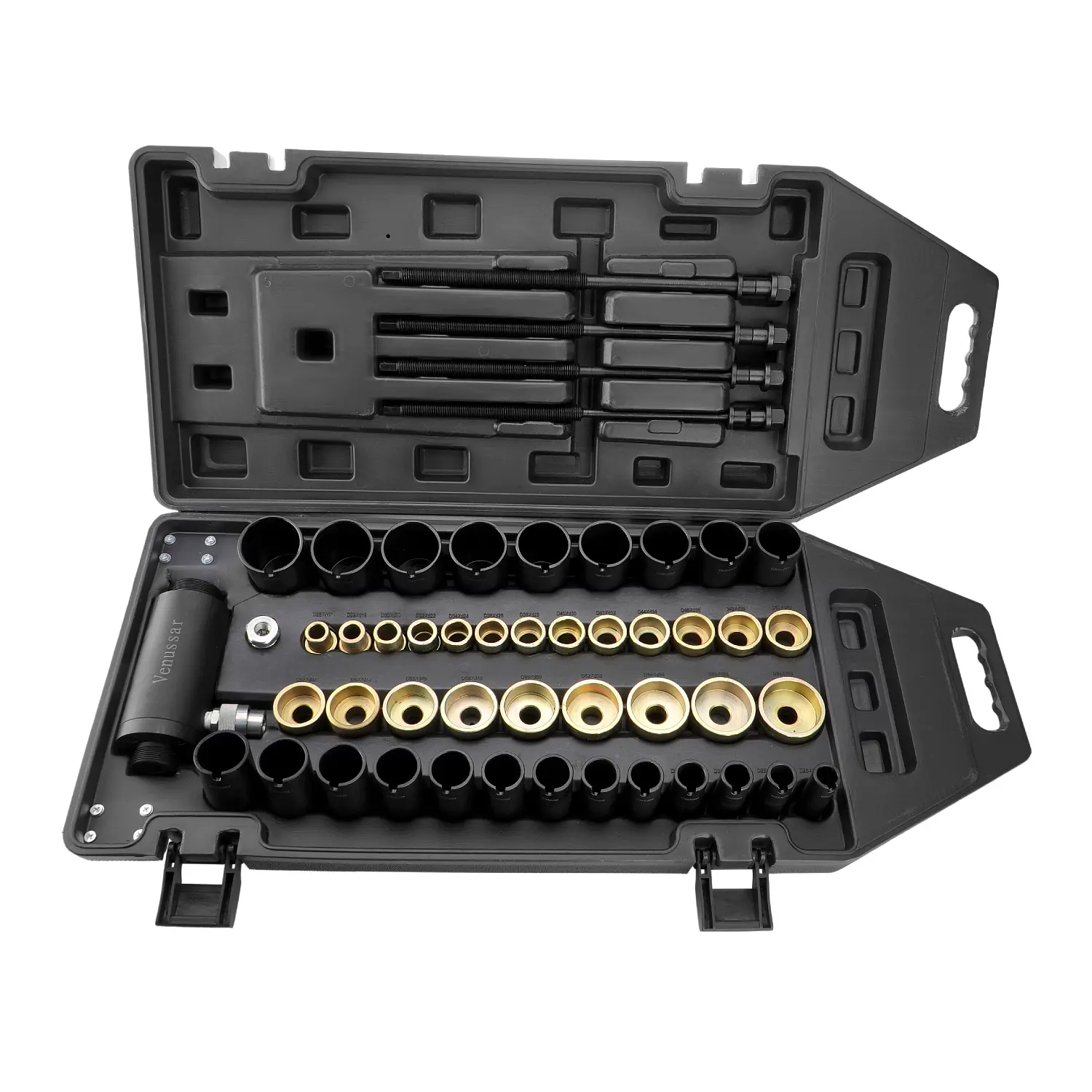 50-Piece Professional Hydraulic Sleeve Disassembly Car Tool Kit for Mercedes Benz & BMW, Compatible with Wrenches & Torque Wrenches, Versatile Tool for Automotive Maintenance (Swing Arm & Rear Axle Bushing Removal), Father's Day Gift, 50 Pieces