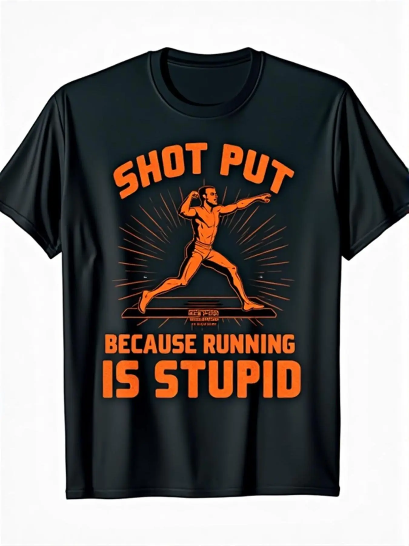 Funny Shot Put Thrower T-Shirt _ 220gsm Athletic T