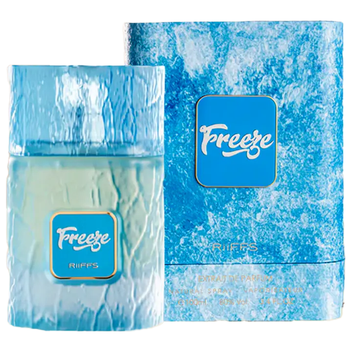 RIIFFS Freeze Extrait de Parfum - Unisex Citrus Fragrance, 100ml (3.4fl.oz) Alcohol-Free Fresh Blend Perfume, Single Bottle, 100Ml Perfume