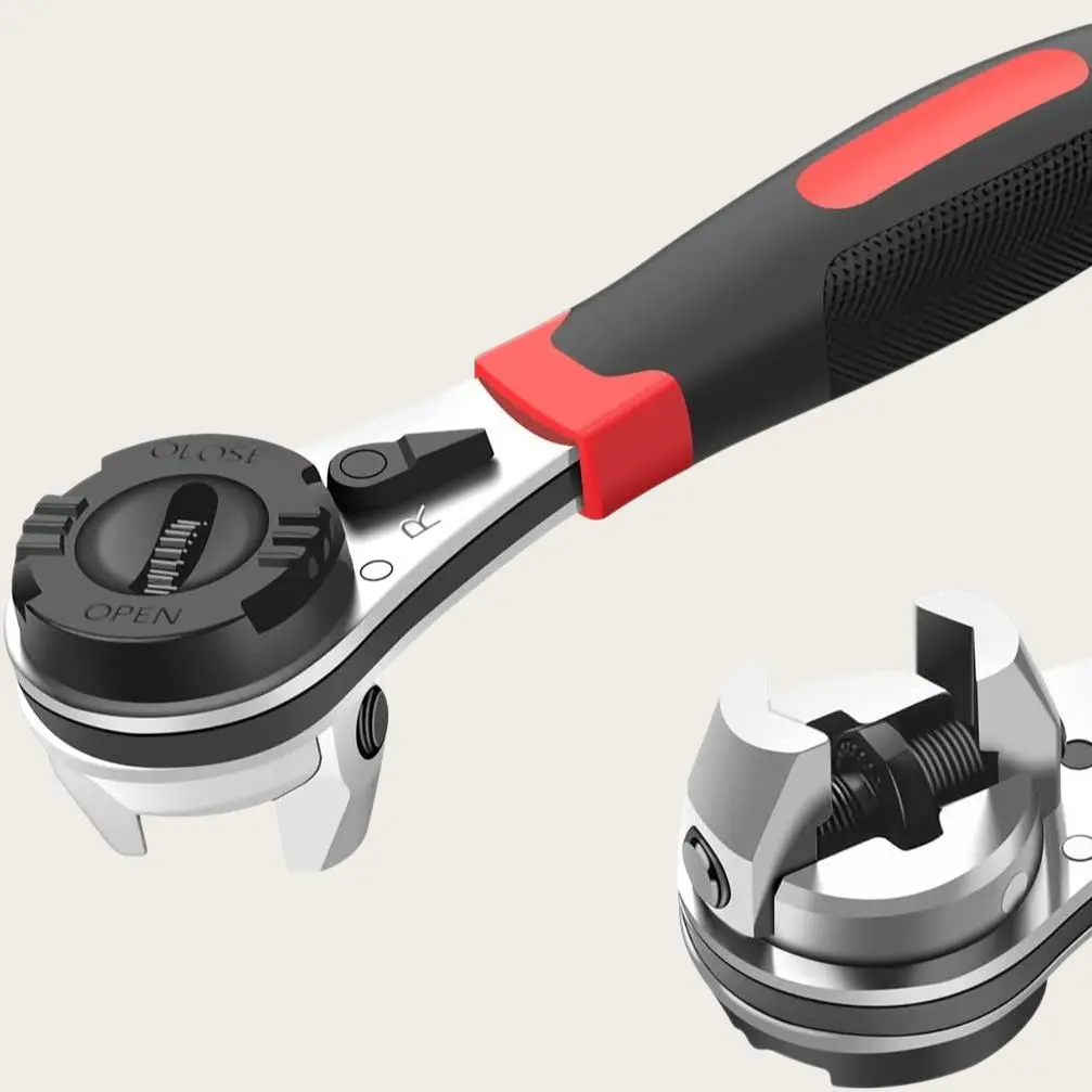 Adjustable Ratcheting Wrench, Adjustable Ratcheting Wrench 6-22mm, Adjustable sleeve wrench,Portable labor-saving wrench,Adjustable wrench, Non slip gloves